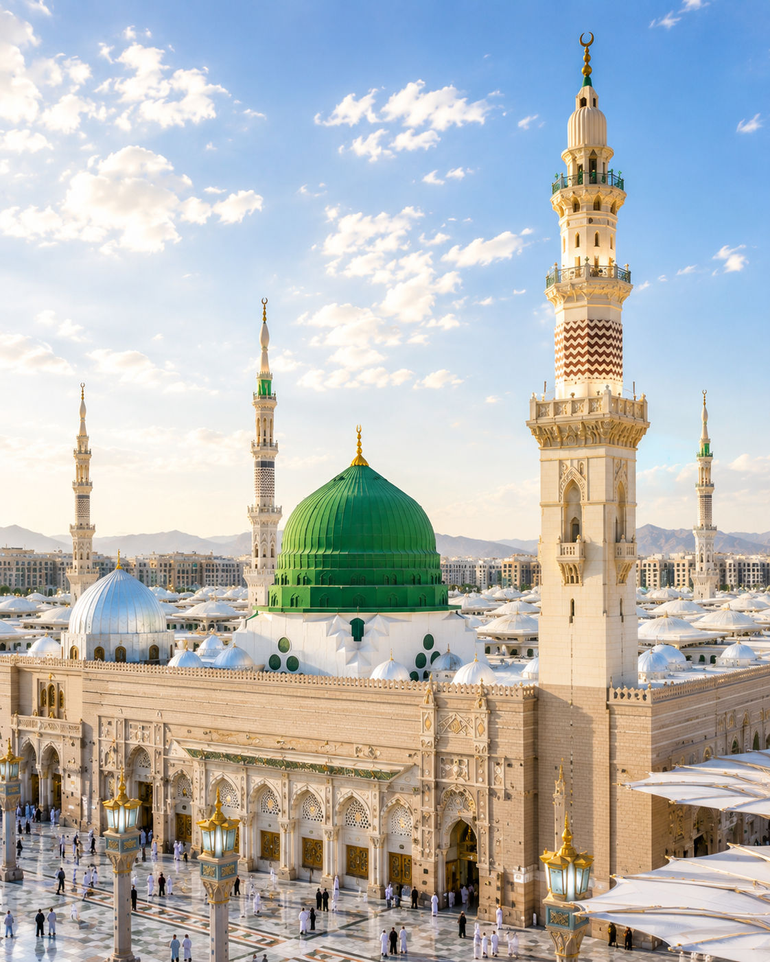 Green dome at dawn